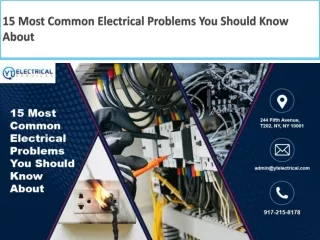 15 Most Common Electrical Problems You Should Know About
