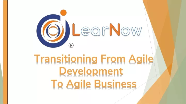 transitioning from agile development to agile