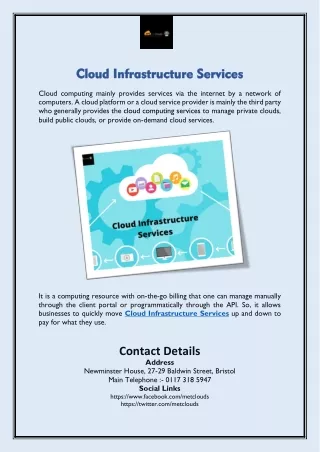 Cloud Infrastructure Services