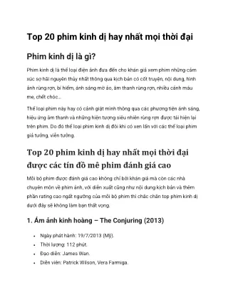 Phim kinh dị