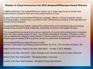 women in cloud announces the 2022 empowheraccess