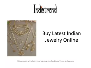 Buy Indian Jewelry Online