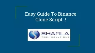easy guide to binance clone script