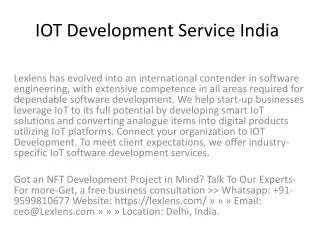 iot development service india