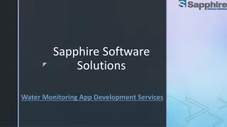 water monitoring app development services