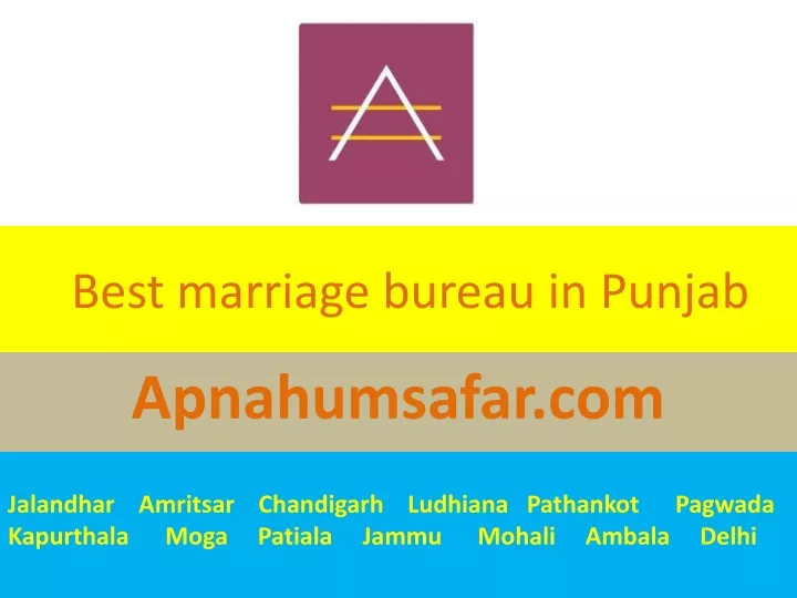 best marriage bureau in punjab