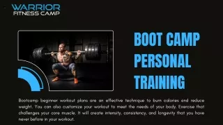 Boot Camp Personal Training