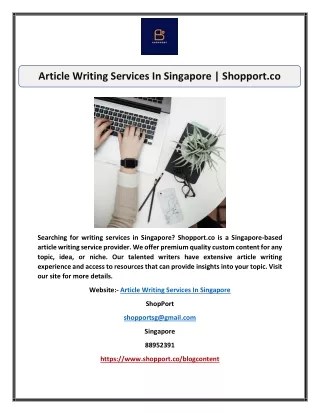 article writing services in singapore shopport co
