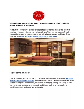 closet design tips by shutter shop the best