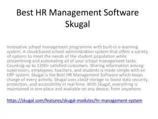 best hr management software skugal
