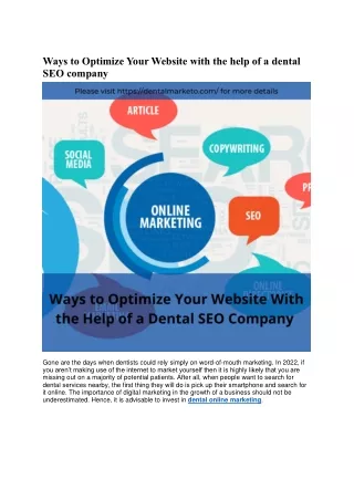 ways to optimize your website with the help
