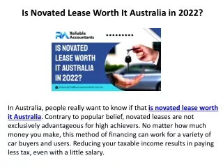 is novated lease worth it australia in 2022