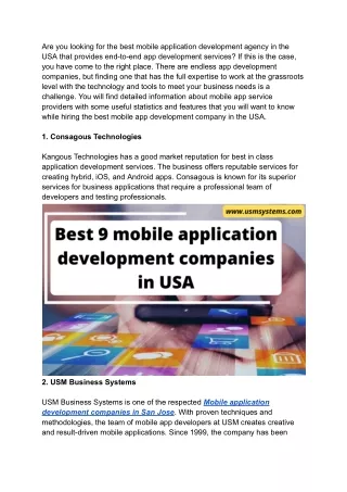 are you looking for the best mobile application