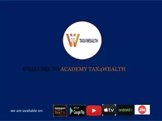 welcome to academy tax4wealth