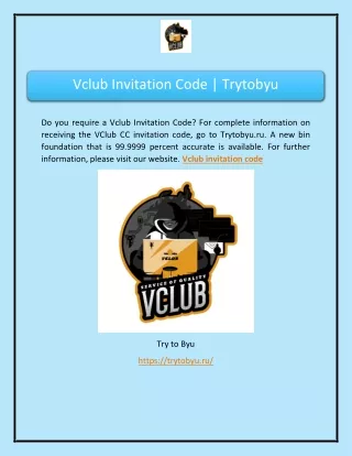 Vclub Invitation Code | Trytobyu