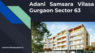 Adani Samsara Vilasa Gurgaon Sector 63 (1)