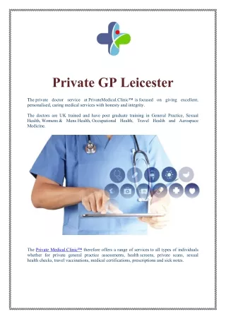 private gp leicester