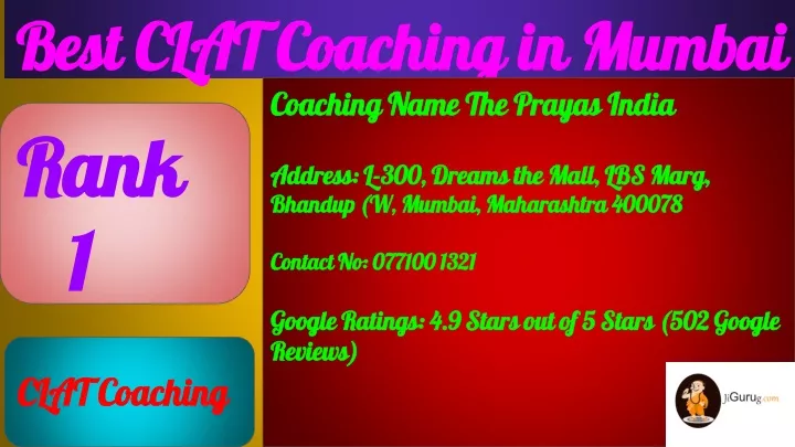 best clat coaching in mumbai