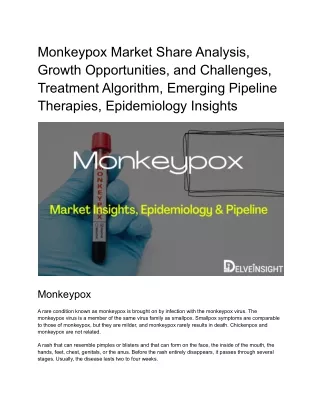 monkeypox market share analysis growth