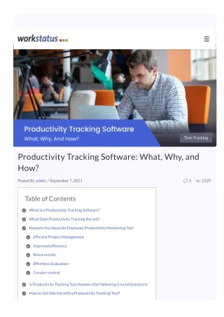 table of contents