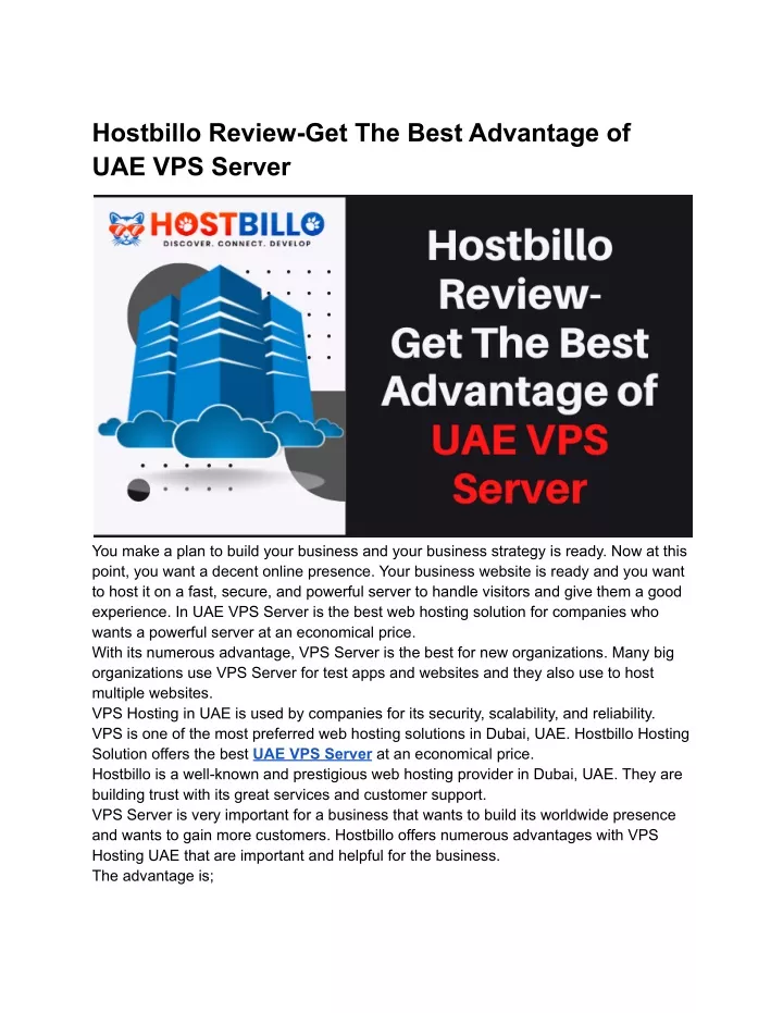 hostbillo review get the best advantage