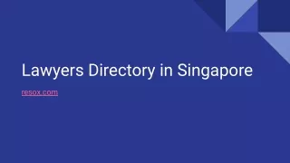 lawyers directory in singapore