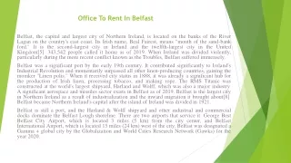 office to rent in belfast