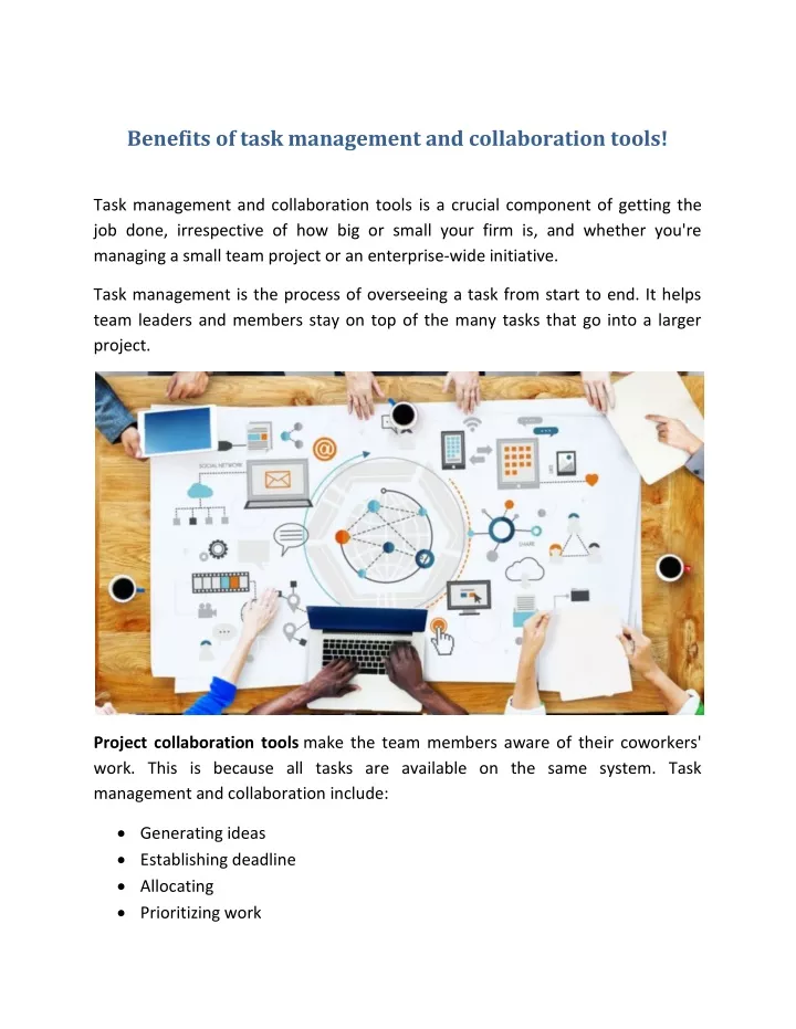 benefits of task management and collaboration