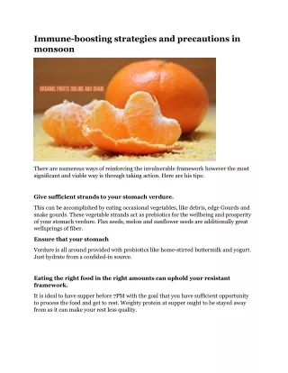 immune boosting strategies and precautions