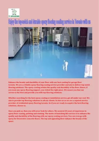 enhance the beauty and durability of your floor