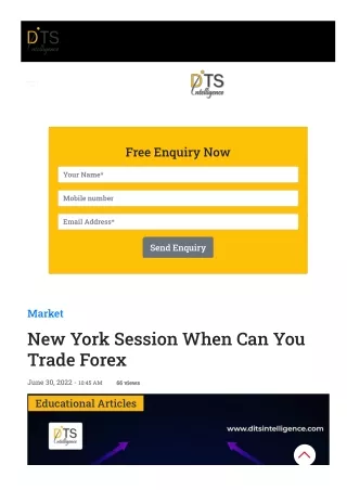 New York Session When Can You Trade Forex