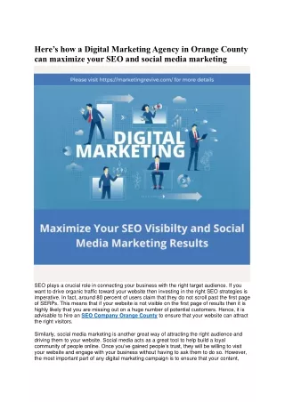 here s how a digital marketing agency in orange