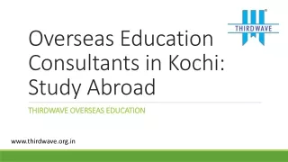Overseas Education Consultants in Kochi: Study Abroad