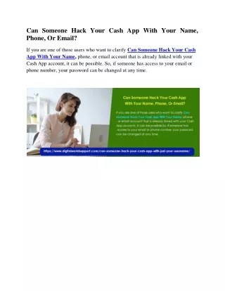 Can Someone Hack Your Cash App With Your Name, Phone, Or Email?