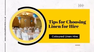 Party & Event Table Linen Hire | Coloured Linen Hire