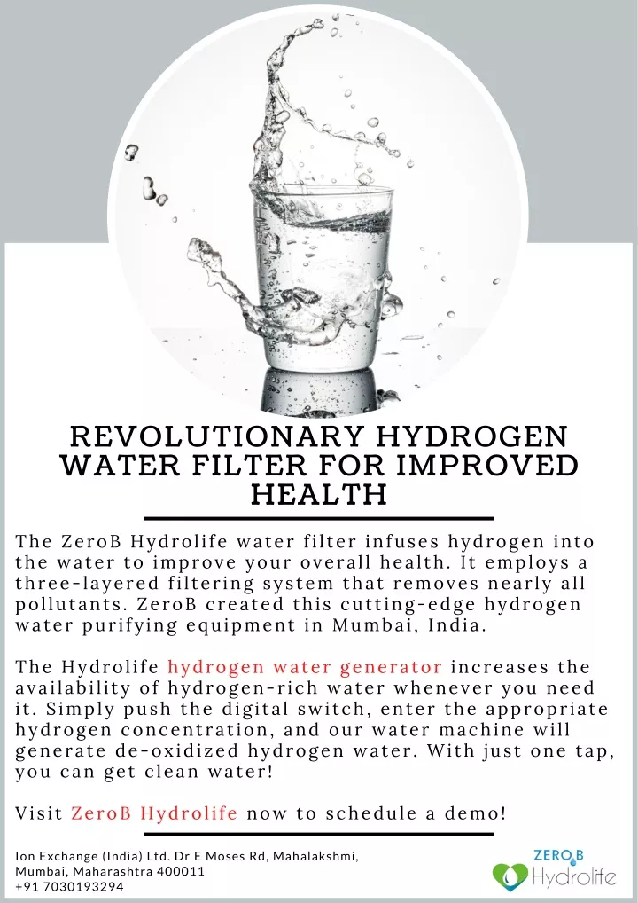 revolutionary hydrogen water filter for improved