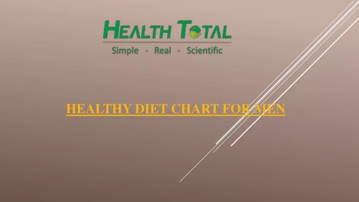 healthy diet chart for men