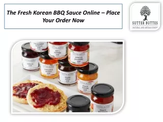 the fresh korean bbq sauce online place your