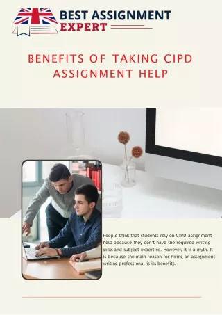 benefits of taking cipd assignment help