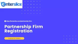 Partnership Firm Registration - Enterslice