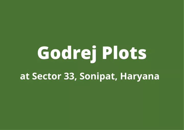 godrej plots