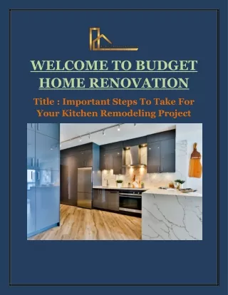 welcome to budget home renovation