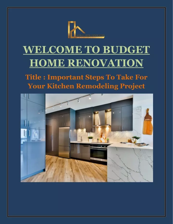 welcome to budget home renovation