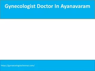 gynecologist doctor in ayanavaram
