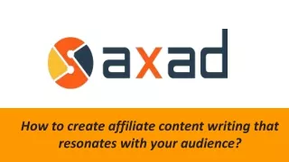 Know Important Tips to Build Affiliate Content - Axad