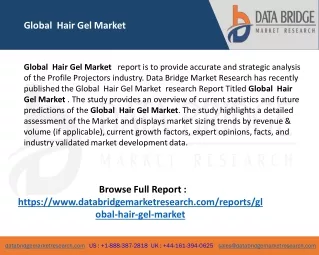 global hair gel market