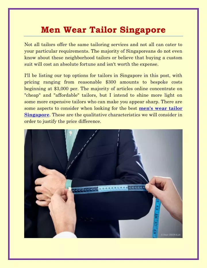 men wear tailor singapore