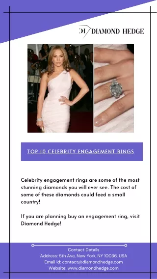 Top 10 Celebrity Engagement Rings