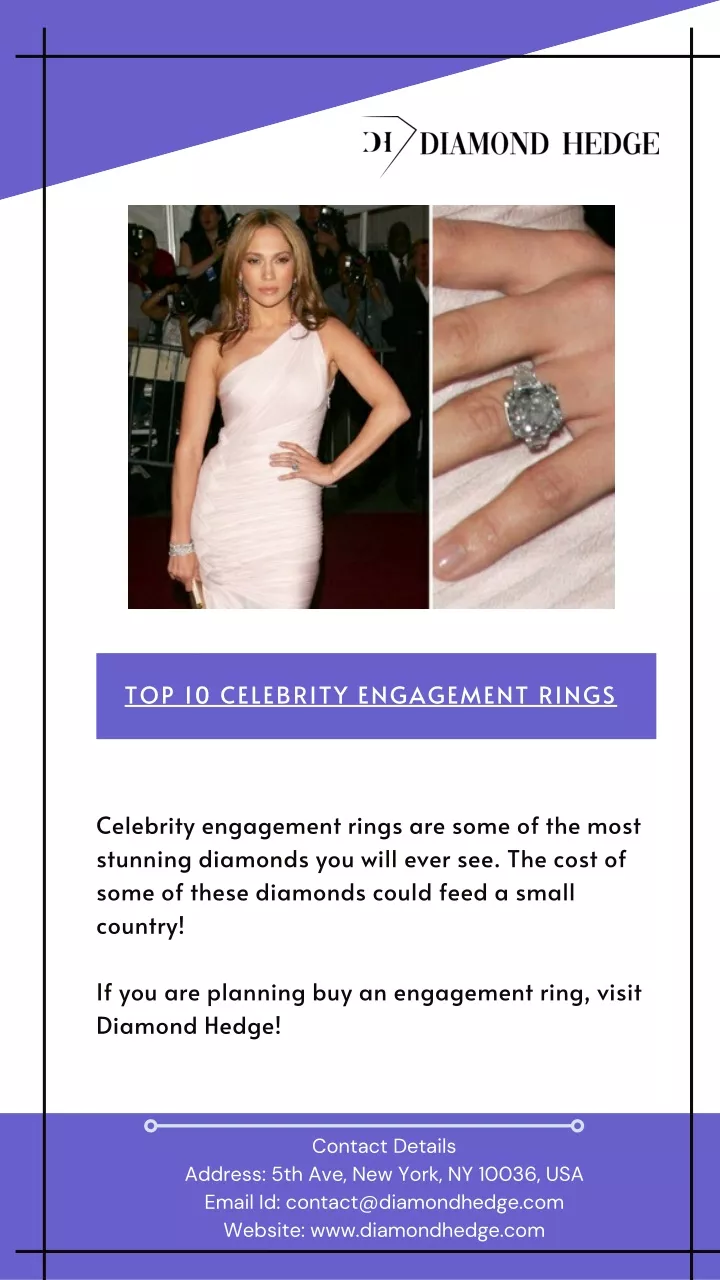 top 10 celebrity engagement rings