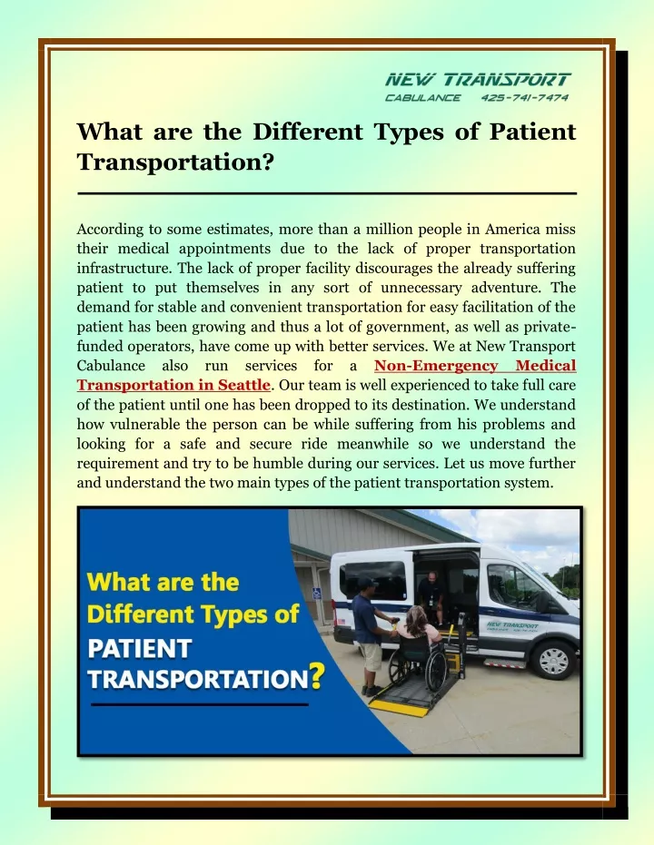 what are the different types of patient